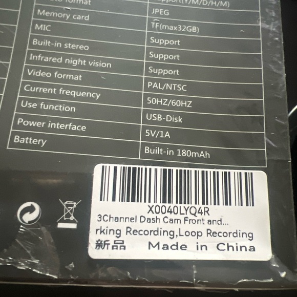 Prilotte 1080 Full High definition Three Channel Dash Cam Black BlackBox DVR - Picture 3 of 3